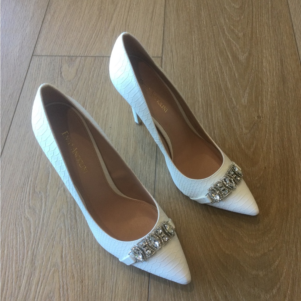 Enzo Angiolini formal bridal heels